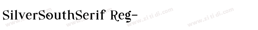 SilverSouthSerif Reg字体转换